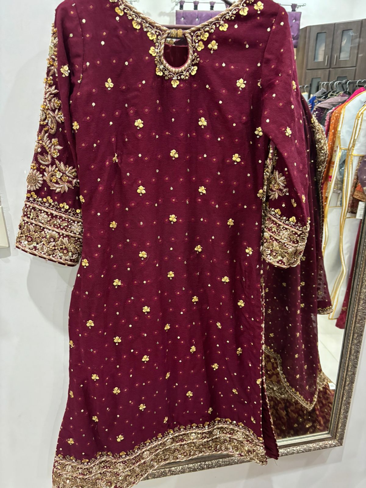 Regal khadi net bridal shirt - Image 2