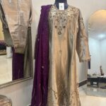 Timeless golden silk ensemble crafted